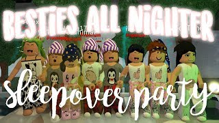 Besties All Nighter Sleepover Party  Bloxburg Roleplay  alixia [upl. by Igic219]