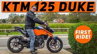 2024 KTM 125 Duke  First Ride Review [upl. by Raquela]