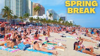 4K Spring Break 2024 Fort Lauderdale Beach Walk [upl. by Arabel271]