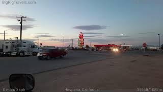 BigRigTravels LIVE  Tolleson AZ to Hesperia CA 4721 716 AM [upl. by Darill645]