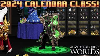 AQW 2024 Calendar Class Preview Chrono Shadowslayer Is FUN AQWorlds [upl. by Esinek232]