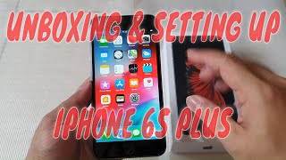 UNBOXING amp SETTING UP IPHONE 6S PLUS [upl. by Airdnazxela288]