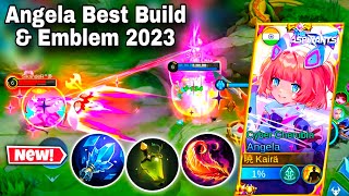 ANGELA BEST BUILD AFTER NEW UPDATE🌸100 WORKS IN HIGH RANKS🔥 [upl. by Vaclava]