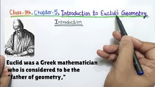 Class 9th Chapter 5 Introduction to Euclid’s Geometry full with all Examples Maths New NCERT cbse [upl. by Ahsenrat823]