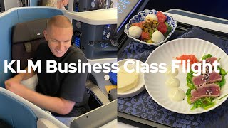 First KLM Business Class Flight  YVR ✈️ AMS 2024 [upl. by Assilak249]