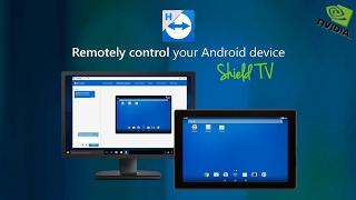 TeamViewer Remote Controlling Nvidia Shield TV with Full Android Nougat  APP SPOT [upl. by Edmonda402]