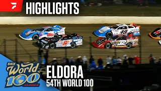 54th Annual World 100 at Eldora Speedway 9724  Highlights [upl. by Hardunn]