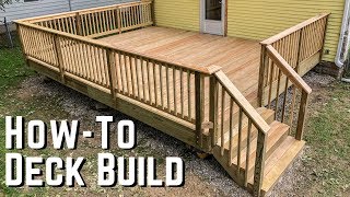 How To Build A Deck  DIY Home Improvement [upl. by Fedora]