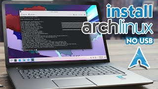 Dual Boot Arch Linux and Windows Without USB Drive  archinstall [upl. by Viki]