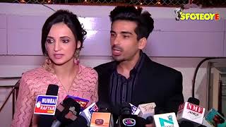 Sanaya Irani and Mohit Sehgal at DipikaShoaib Wedding Reception  SpotboyE [upl. by Damian254]