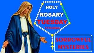 Holy Rosary Today 1152024 Sorrowful Mysteries of the Catholic Rosary —Holy Rosary 247 [upl. by Natsuj]