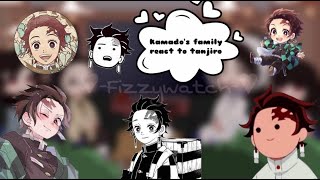 ✨🔥Kamado family react to tanjiro🌊✨ [upl. by Aelahs]