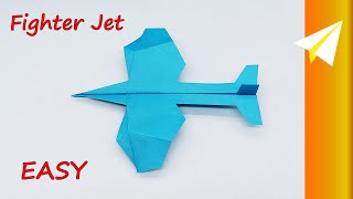 How to make a Paper Plane  Easy Paper Fighter Jet Airplane [upl. by Paulette]