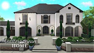 Bloxburg Mediterranean Home part1 House Build Realistic Home Roblox [upl. by Isbel947]