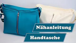 Handtasche nähen mit Reißverschluss  Schnittmuster Handtasche Rio [upl. by Rise]