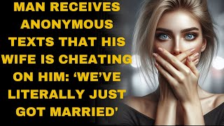 Man receives anonymous texts that his wife is cheating on him ‘We’ve literally just got married [upl. by Brick]