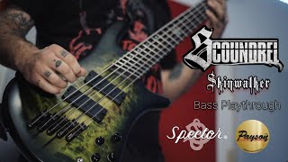 SCOUNDREL  quotSKINWALKERquot BASS PLAYTHROUGH SPECTOR NS DIMENSION 5 DEMO [upl. by Allesor]