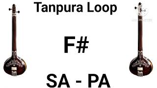 Tanpura Loop F  F scale  indian classical music  musical journey lessons [upl. by Ahtela59]