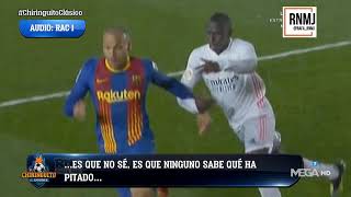 Penalti de Mendy a Braithwaite por RAC1 Real Madrid  Barcelona 10042021 [upl. by Charita]