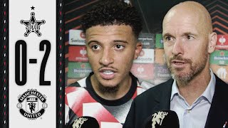 Sancho and Ten Hag React To Sheriff Victory ✅  Sheriff Tiraspol 02 Man Utd [upl. by Asimaj]