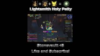 Lightsmith Holy Pally Mythic Plus worldofwarcraft mythicplus holypally damage healing wow [upl. by Alby]