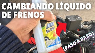 COMO CAMBIAR LÍQUIDO DE FRENOS EN MOTO ✅🏍  VIKO BIKERS [upl. by Hterag427]