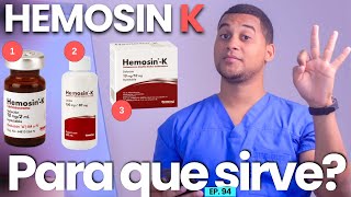 HEMOSIN K PARA QUE SIRVE  3 COSAS [upl. by Aneeres]