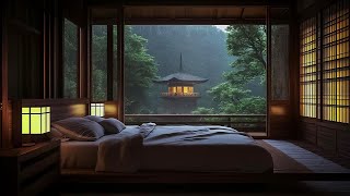 Cozy Bedroom in the Rainy Forest  Relaxing Music amp Soft Rain Sounds for Stress Relief Deep Sleep😴 [upl. by Annaej]