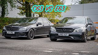 C63 Amg Vs E63 Amg [upl. by Hgielrahc]