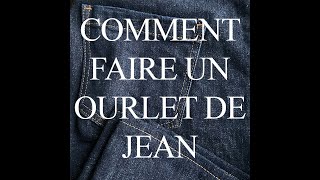 Tuto couture  comment coudre facilement un ourlet de jean [upl. by Aillimac]