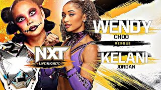 NXT  Wendy Choo Vs Kelani Jordan  Nxt Womens Championship Match [upl. by Schnell]