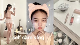 Self Care Vlog Pamper w Me Skincare Routine Favorite Beauty Tips amp Full Day of at Home Spa [upl. by Soirtimid]