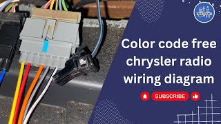 Color Code Free Chrysler Radio Wiring Diagram [upl. by Ellinnet]