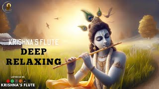 Krishna Flute  Deep Relaxing Music  Sleep Music  Meditation Music Study Calming Music [upl. by Fahy560]