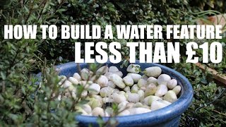 nature tutorial on how to make a water feature for less than £10 [upl. by Hiroko]