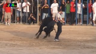 2 Toros 06102012  Fiestas patronales Les Alqueries Castellon Bous al Carrer Toros FJGNtv [upl. by Uhn]