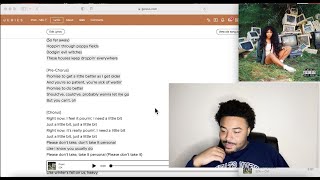 FIRST TIME Listening to CTRL By SZA  Reaction amp Review [upl. by Aicire]