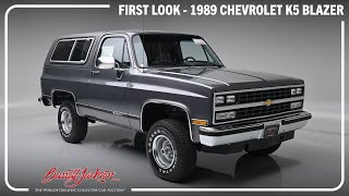 FIRST LOOK  1989 Chevrolet K5 Blazer  BARRETTJACKSON 2024 SCOTTSDALE AUCTION [upl. by Hasile]