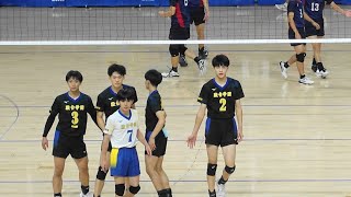 亀岡聖成 川野琢磨 駿台学園vs駒澤大学 第1セット 天皇杯2023 男子バレーボール 関東ブロックラウンド 4K Japan volleyball [upl. by Cord]