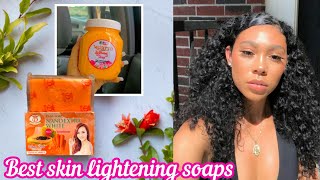 10 best lightening soaps for a glowing skin Top whitening soaps [upl. by Carmina476]