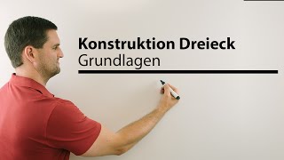 Konstruktion Dreieck Grundlagen was muss gegeben sein  Mathe by Daniel Jung [upl. by Leon]