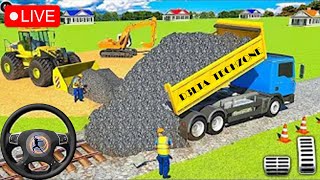 JCB 3DX Backhoe Loader Driving 🔴 Live Bus Simulator Indonesia gameplay jcb live indonesia [upl. by Smart]