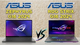 ROG Zephyrus G16 2024 vs ROG Strix G16 2024  Best ASUS ROG Gaming Laptops  Tech compare [upl. by Anirda454]