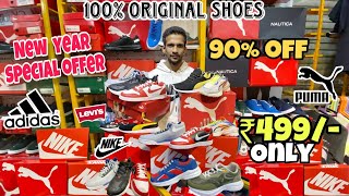 100 Original Shoes ₹499 😱 PumaNikeLevisAdidas  60 To 95 Off  Branded shoes in Mumbai [upl. by Alhan]