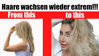 So sind meine Haare in wenigen Wochen EXTREM gewachsen HAARAUSFALL stoppen MAXIMALES HAARWACHSTUM [upl. by Ephrayim]