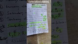 Stability and types of alkyl carbocationsviral shorts chemistry [upl. by Uhp]