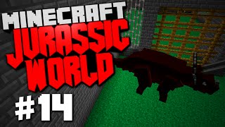 Jurassic World  Minecraft Rexxit Modpack 14 quotFinishing Up Projects Dino Pen Ideasquot [upl. by Bergess616]