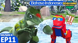 【GOGODINO EXPLORERS II】EP11 Baryonyx Pemancing Hebat  Kartun Anak  Lagu  Indonesia  Musim 4 [upl. by Pressey290]