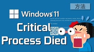 Windows 11●10で「Critical Process Died」エラーの対処法 [upl. by Yelram247]