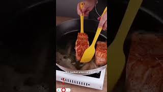 The best way to cook salmon fish in restaurant style funny 2024 cockingtips baking comedy [upl. by Yurt]